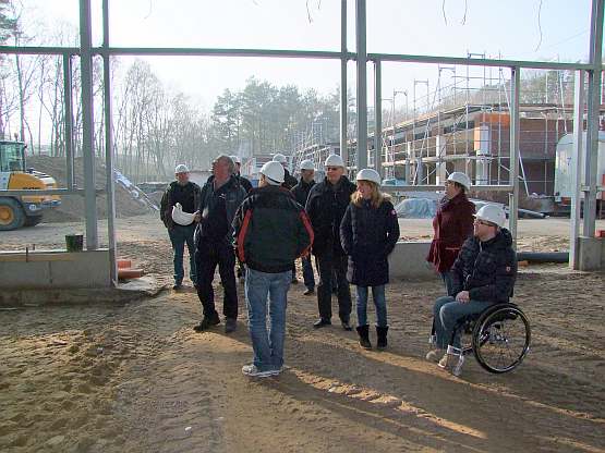 Von der neuen Bauhalle aus lassen sich die Dimensionen des "neuen BTZ" gut erkennen.